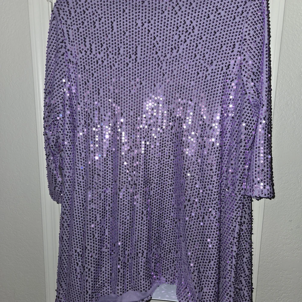 Roaman's Purple Sequin Tunic - Picture 4 of 4
